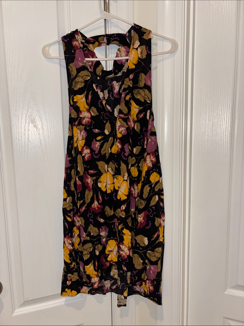 Free People Floral Halter Mini Dress